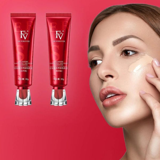 Fv Sk-forever Liquid Foundation – Lightweight Oil-control Formula With Peptides & Bird’s Nest Extract – Nourishing Ivory Shade Base Makeup